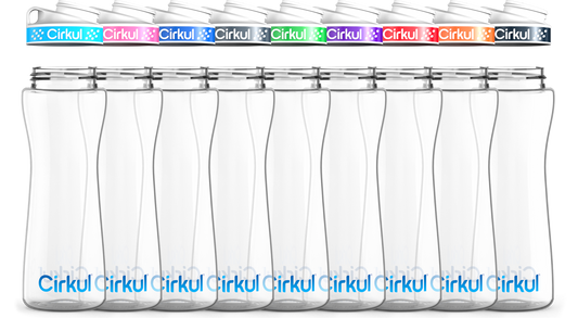 Custom 22oz. Plastic Bottle & Comfort Grip Lid